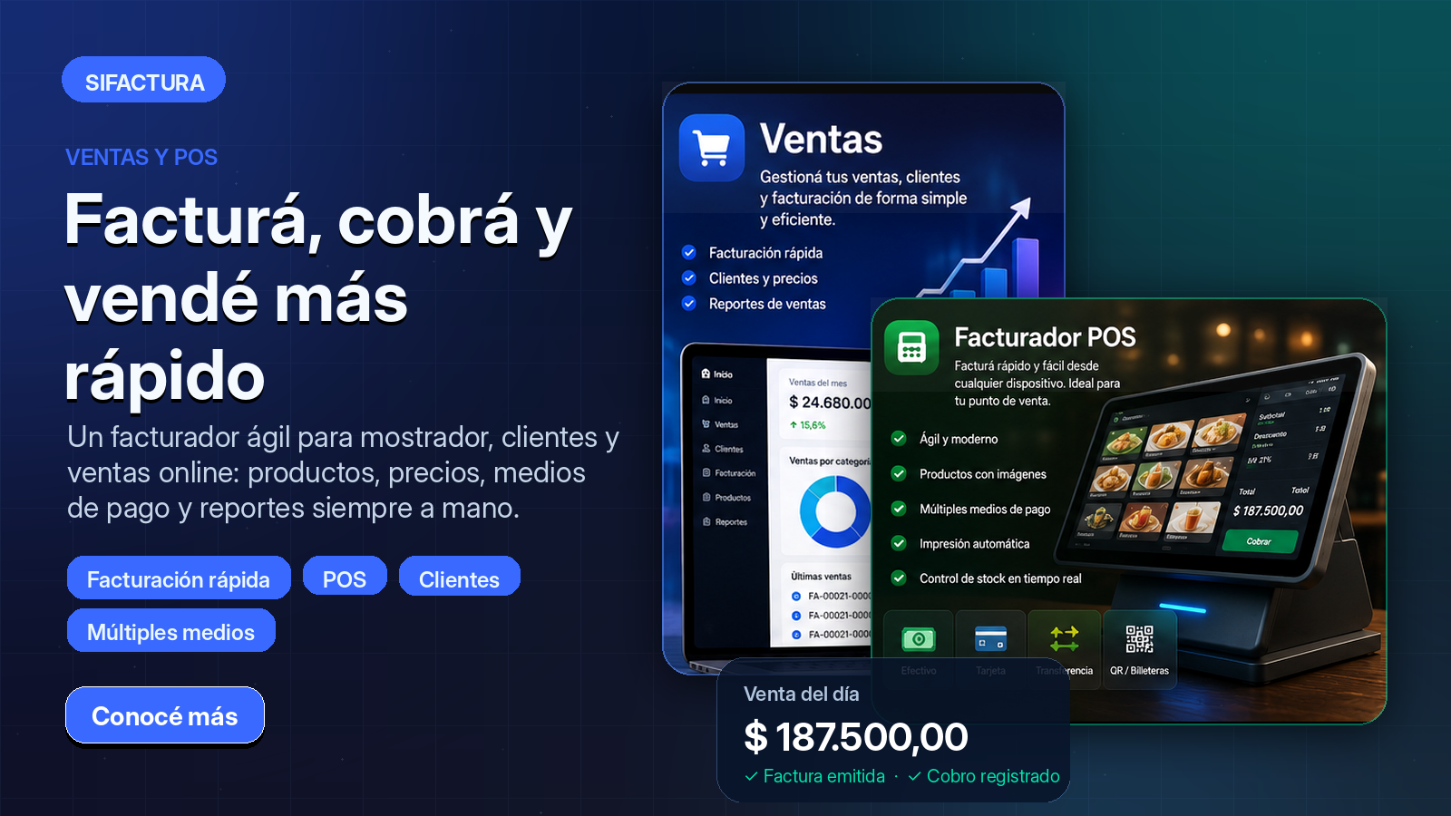 Modulo de ventas y POS de SiFactura